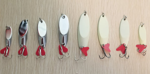 Weighted metal lures (like kastmaster)